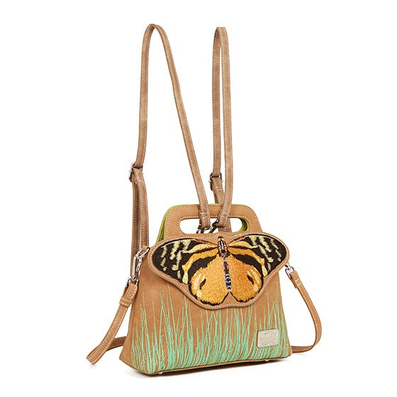 HIDIHI Rugtas/schoudertas Madame Butterfly Oranje MBU02