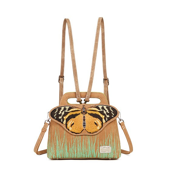 HIDIHI Rugtas/schoudertas Madame Butterfly Oranje MBU02