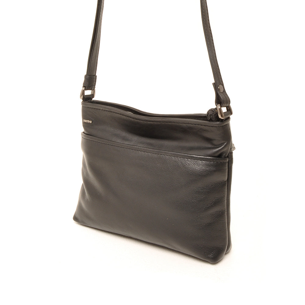 Berba Soft cross-over rits tasje 005-330-Zwart