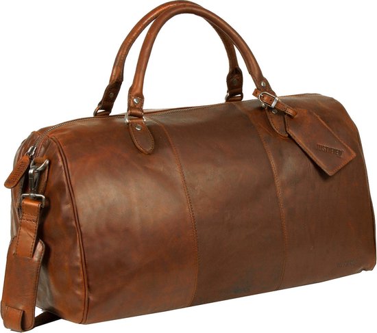 JUSTIFIED LEREN REISTAS MAX COGNAC