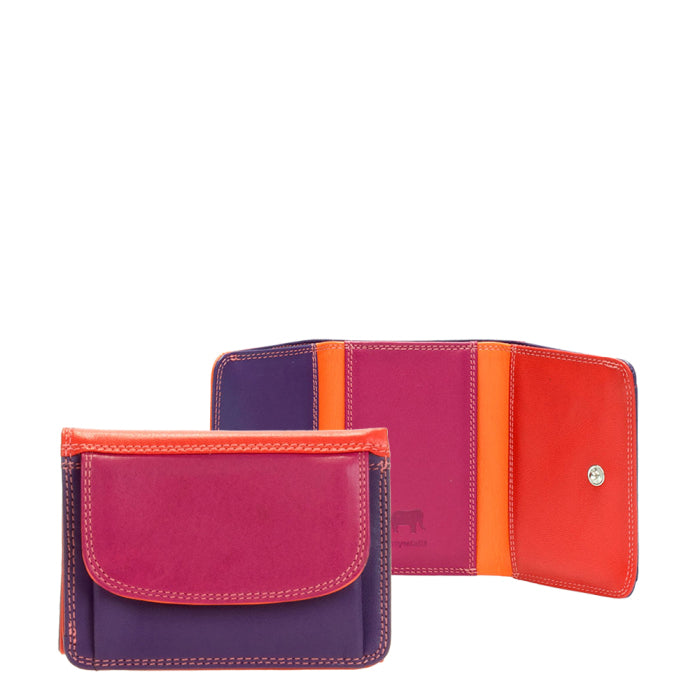 MYWALIT LADIES SMALL TRI-FOLD WALLET SANGRIA MULTI