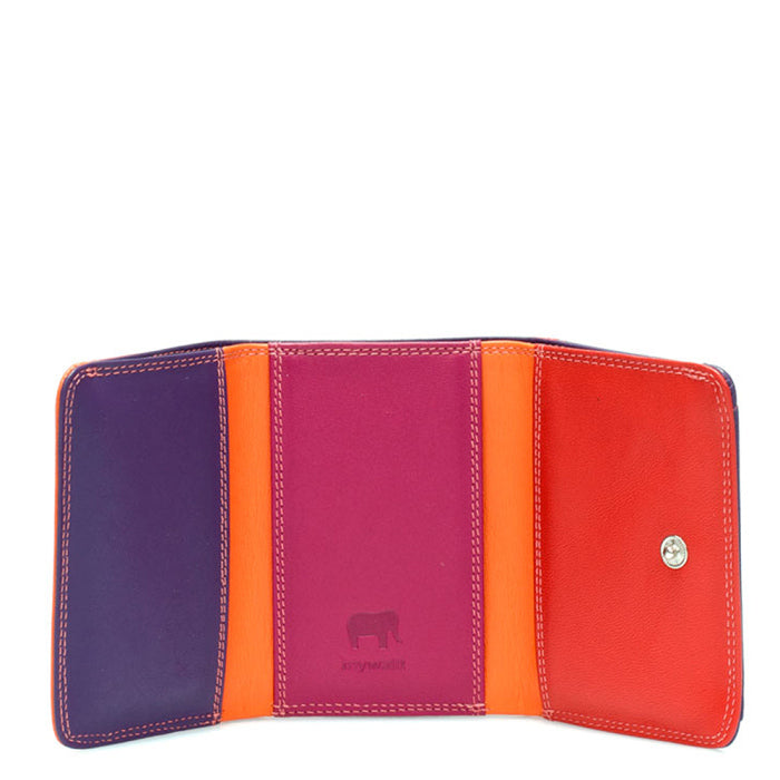 MYWALIT LADIES SMALL TRI-FOLD WALLET SANGRIA MULTI