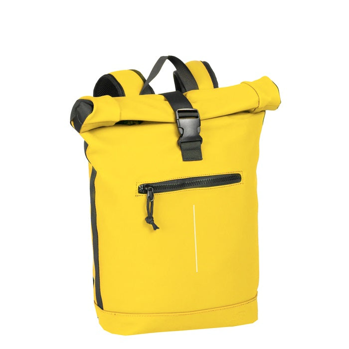 Mart Geel Waterproof Rolltop Rugzak 15"