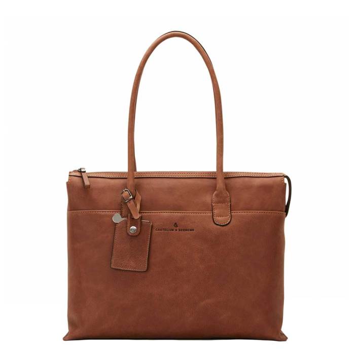Castelijn & Beerens 729761 Cognac Laptoptas 15.4 Inch + tablet