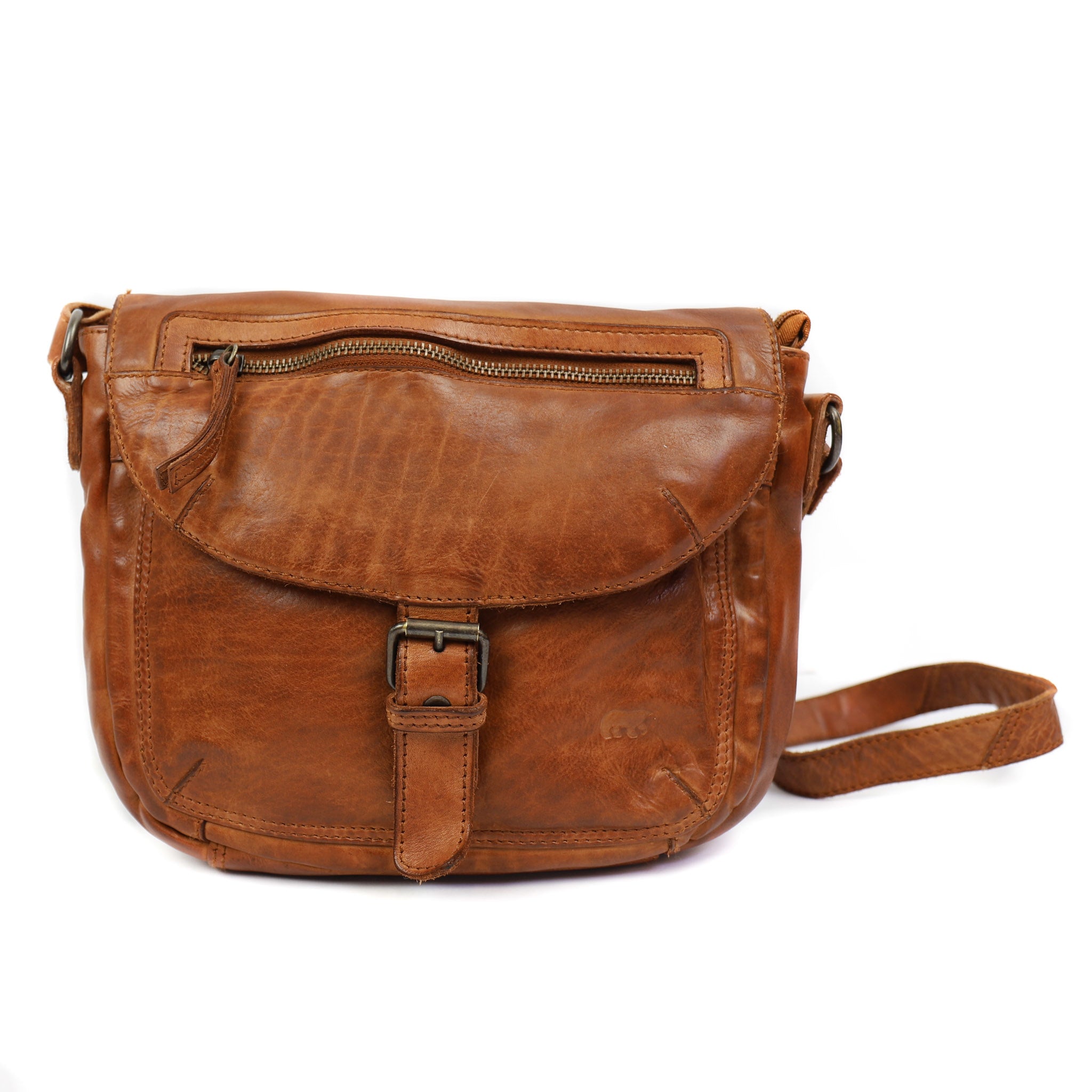 Bear Design Schoudertas Klep Mattea Cognac CL32609