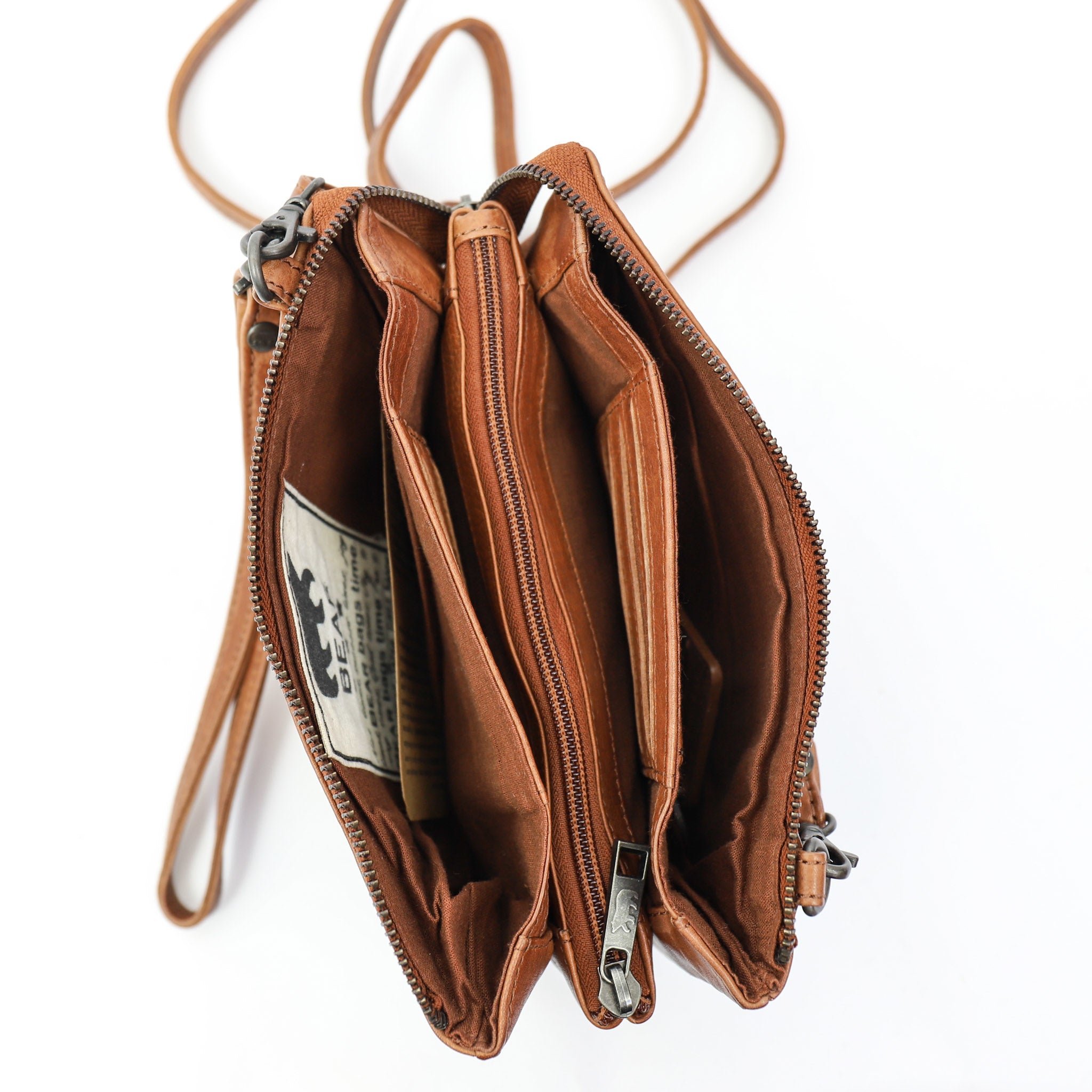 Bear Design Callisto Pelle Schoudertasje Uma Cognac