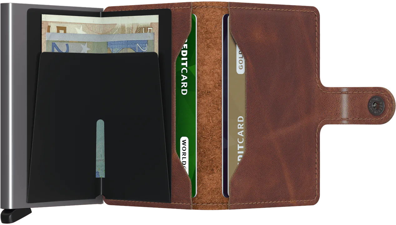 SECRID MINIWALLET VINTAGE CHOCOLAT