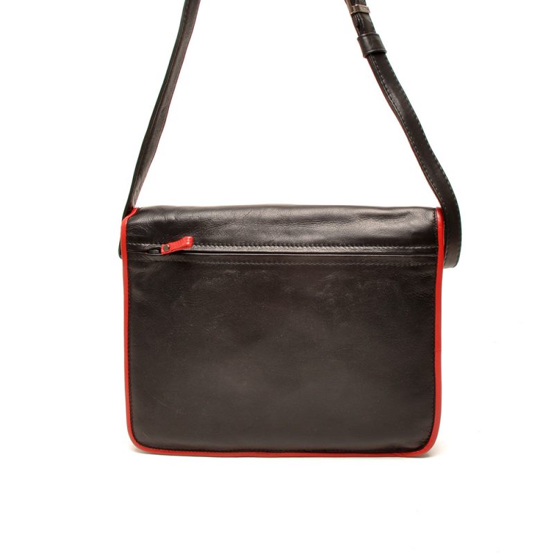 Berba Soft Ruime Overslagtas 005-576 Zwart-Rood