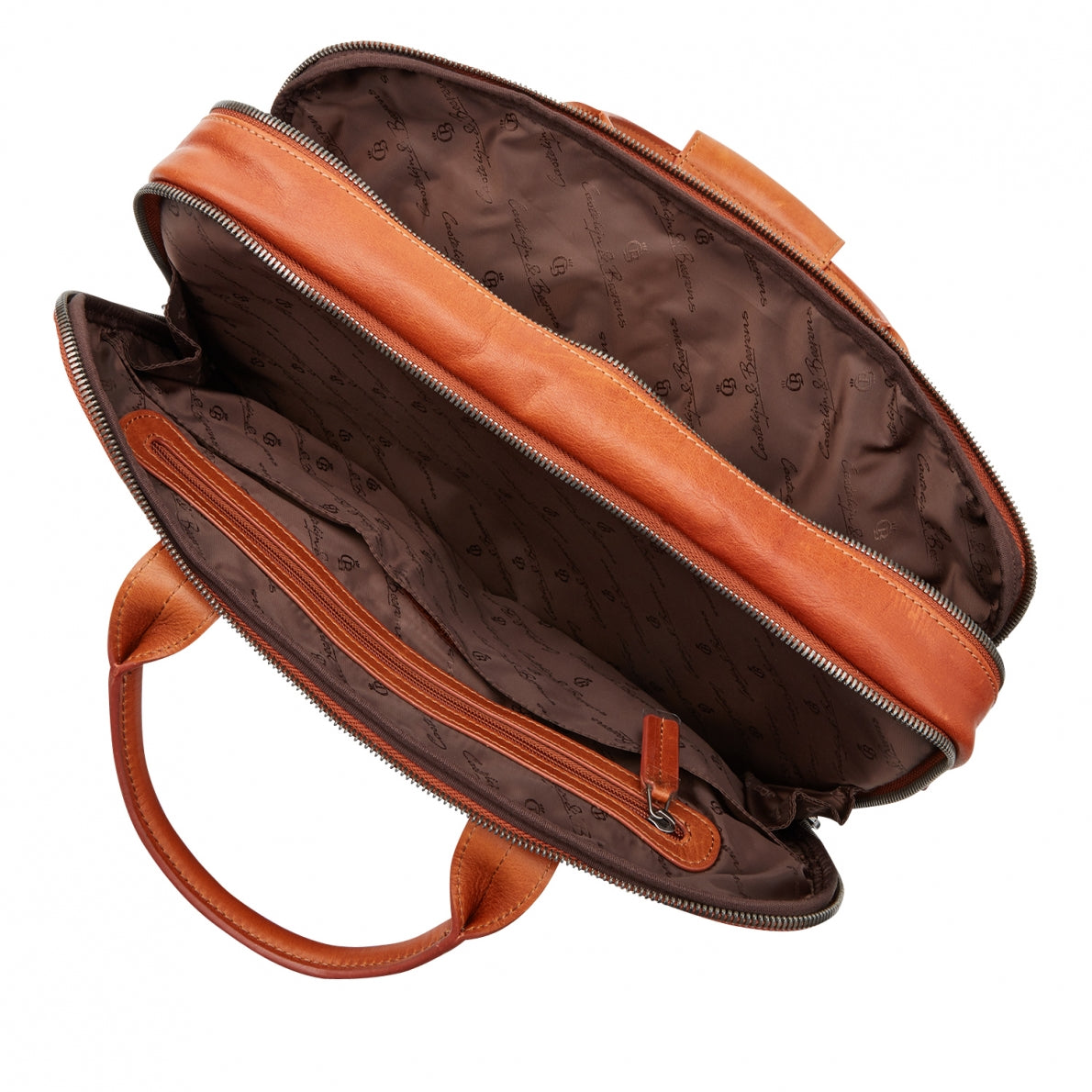 Castelijn & Beerens 609473 Licht Bruin Laptoptas 15,6 Inch