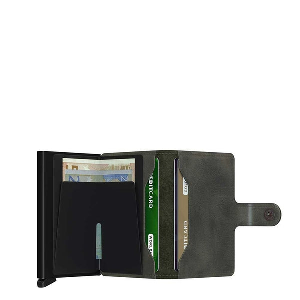 SECRID MINIWALLET VINTAGE OLIVE-BLACK