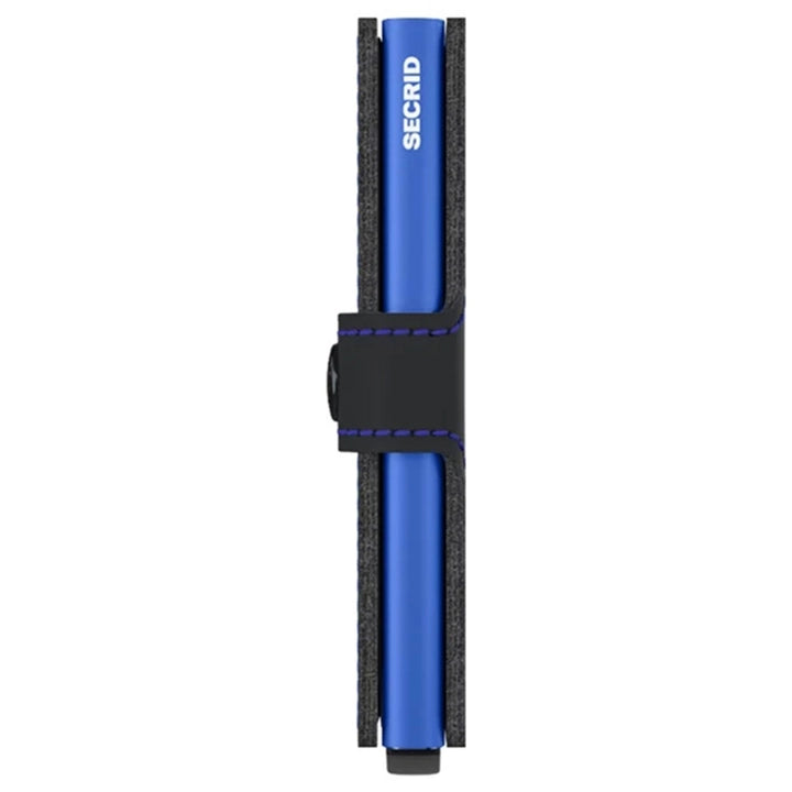 SECRID MINIWALLET MATTE BLACK BLUE