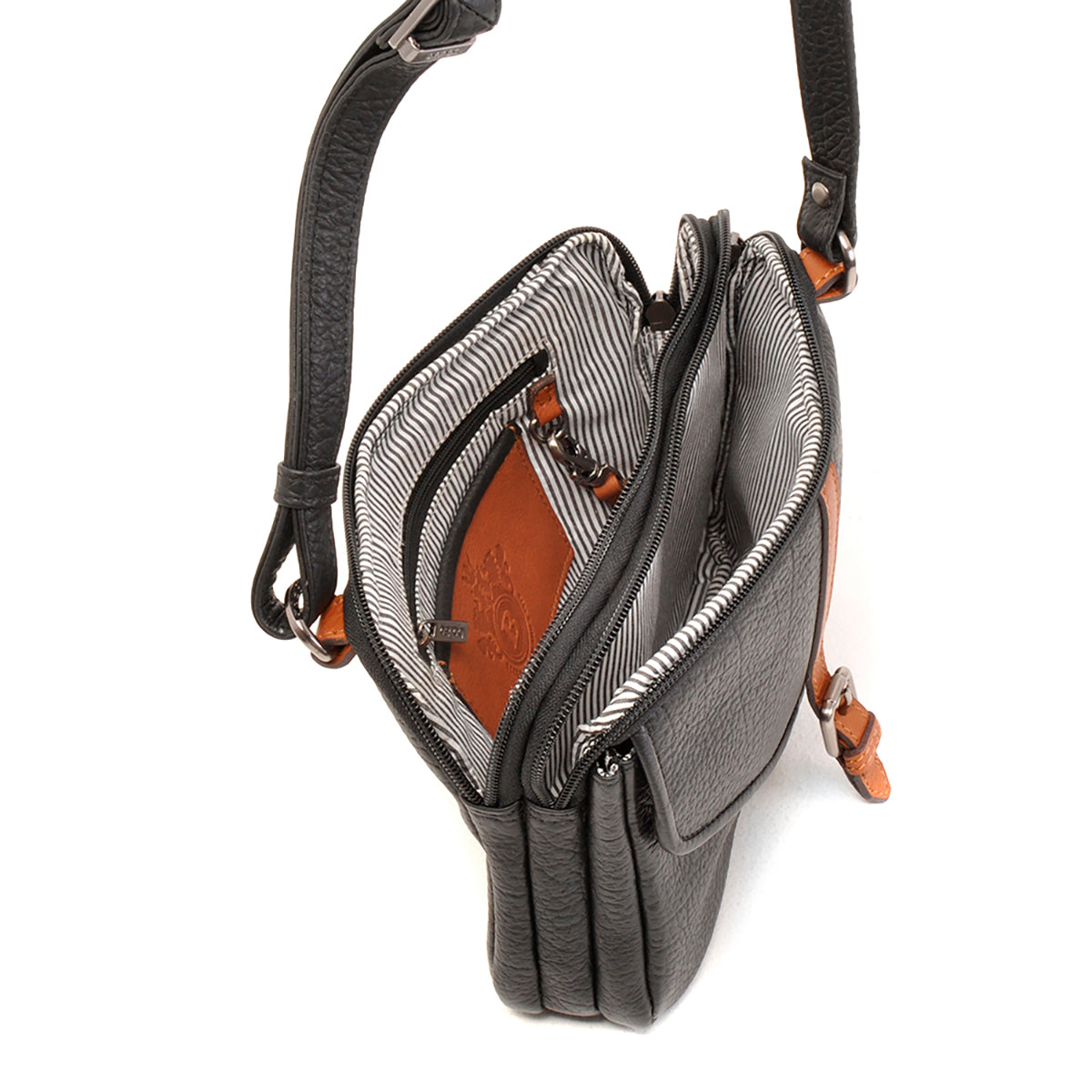 Berba Chamonix schoudertas 125-041-00 Zwart