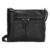 Maspalomas 20419 Zwart Lederen schoudertas