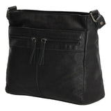 Maspalomas 20419 Zwart Lederen schoudertas