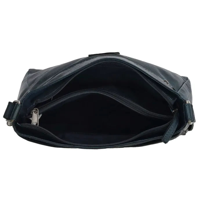 Maspalomas 20419 Blauw Lederen schoudertas