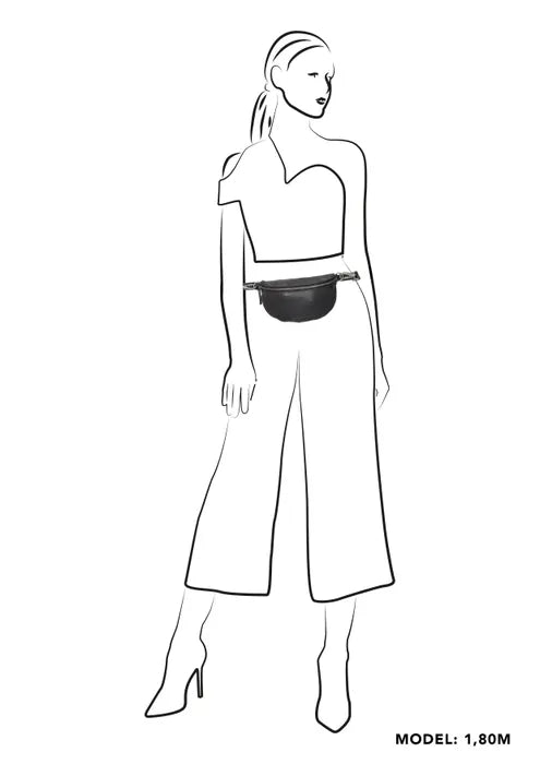 Hide & Stitches 20803 Zwart Paint Rock  Heuptas