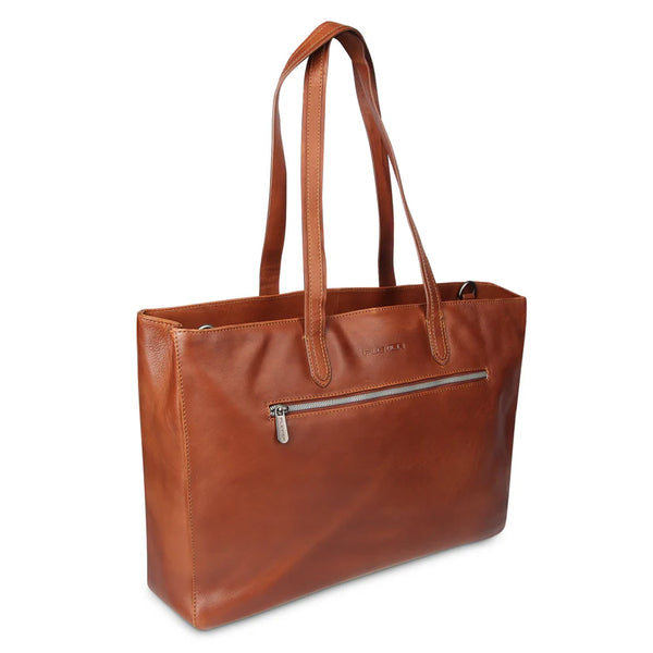 Plevier Dameslaptoptas Livingstone Cognac 214-3 17"