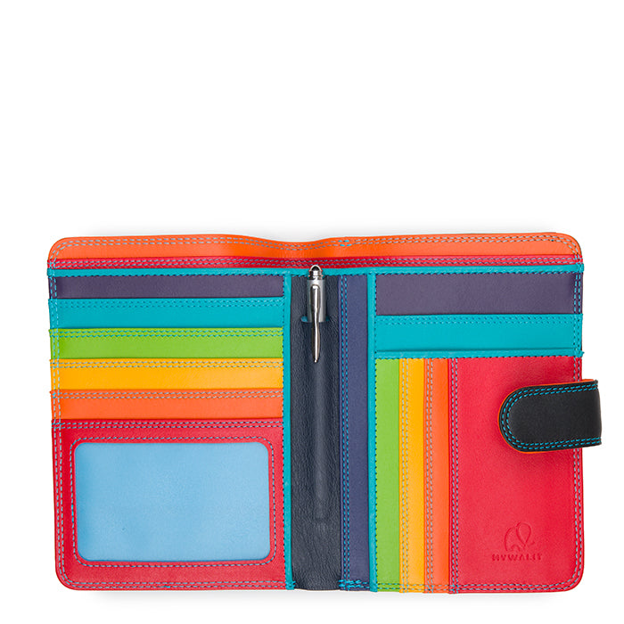 MYWALIT Large Wallet Zip Purse Black Pace 229-4