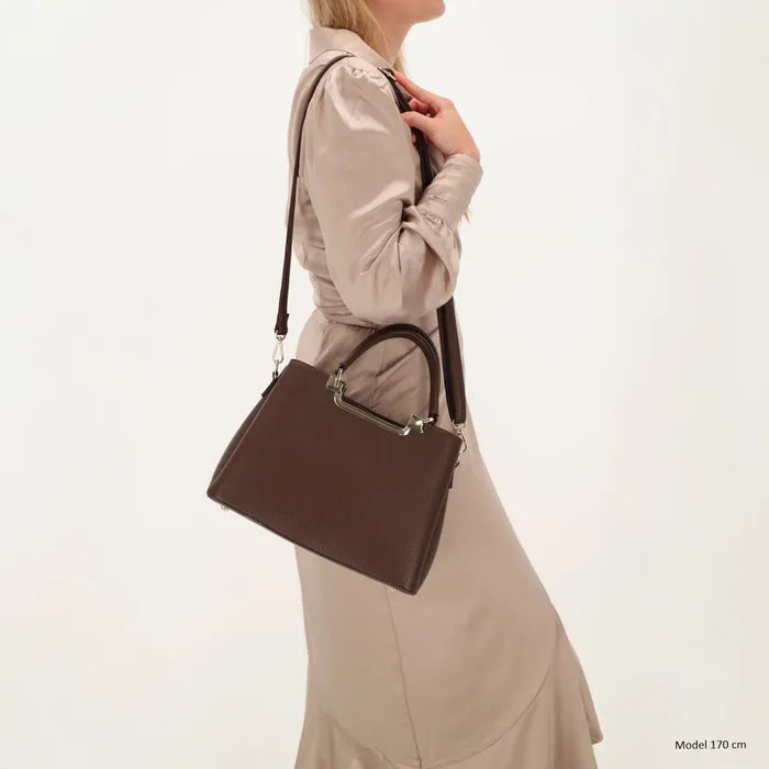 Charm London Lucca Handtas Donker bruin 24169 097