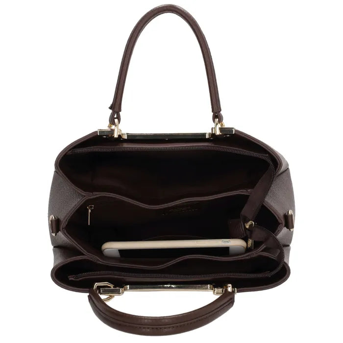Charm London Lucca Handtas Donker bruin 24169 097