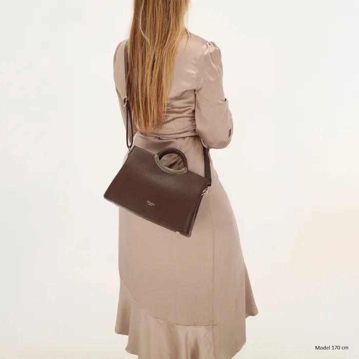 Charm London Lucca Handtas Donker bruin 24460 097