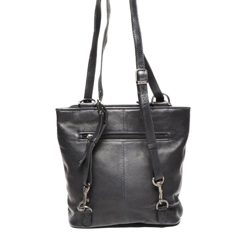 Berba leren convertible rugzak lucca 335-967-00 zwart