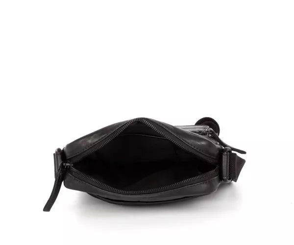 Spikes & Sparrow Leren Crossbodytas – Jason – Zwart 40741000