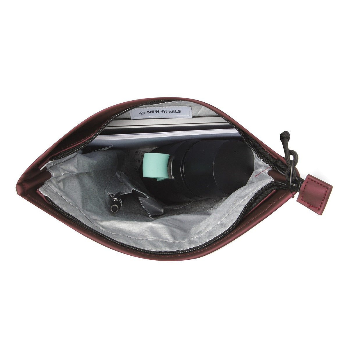 Mart Mini Bordeaux Metallic Waterproof Rugzak