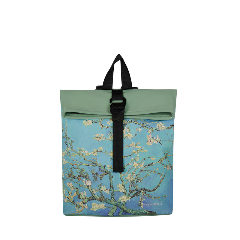 Mart Art LA Amandelbloesem Rolltop Mini Rugzak