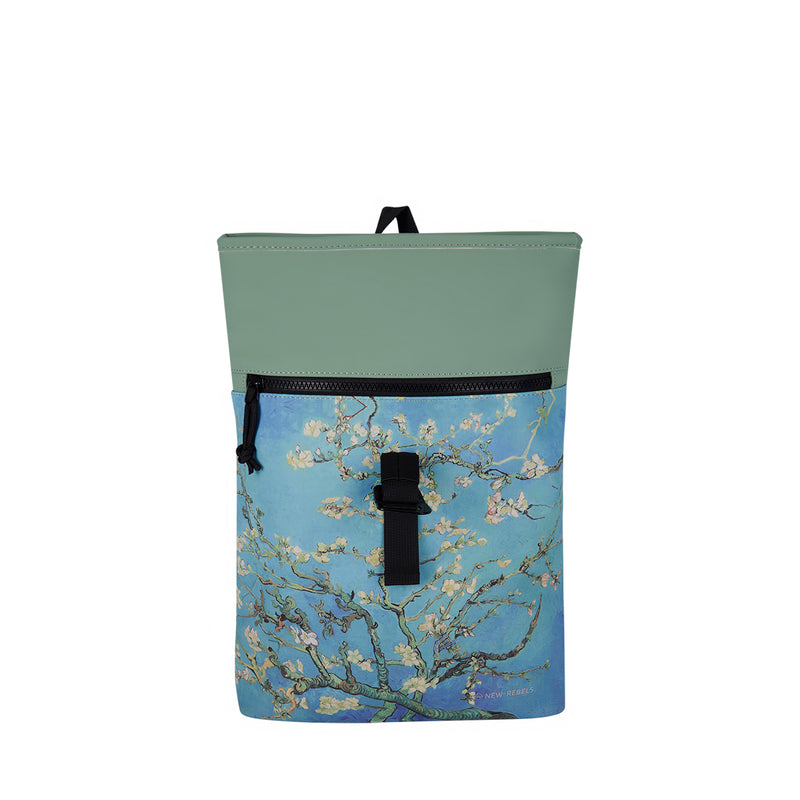 Mart Art LA Amandelbloesem Rolltop Mini Rugzak