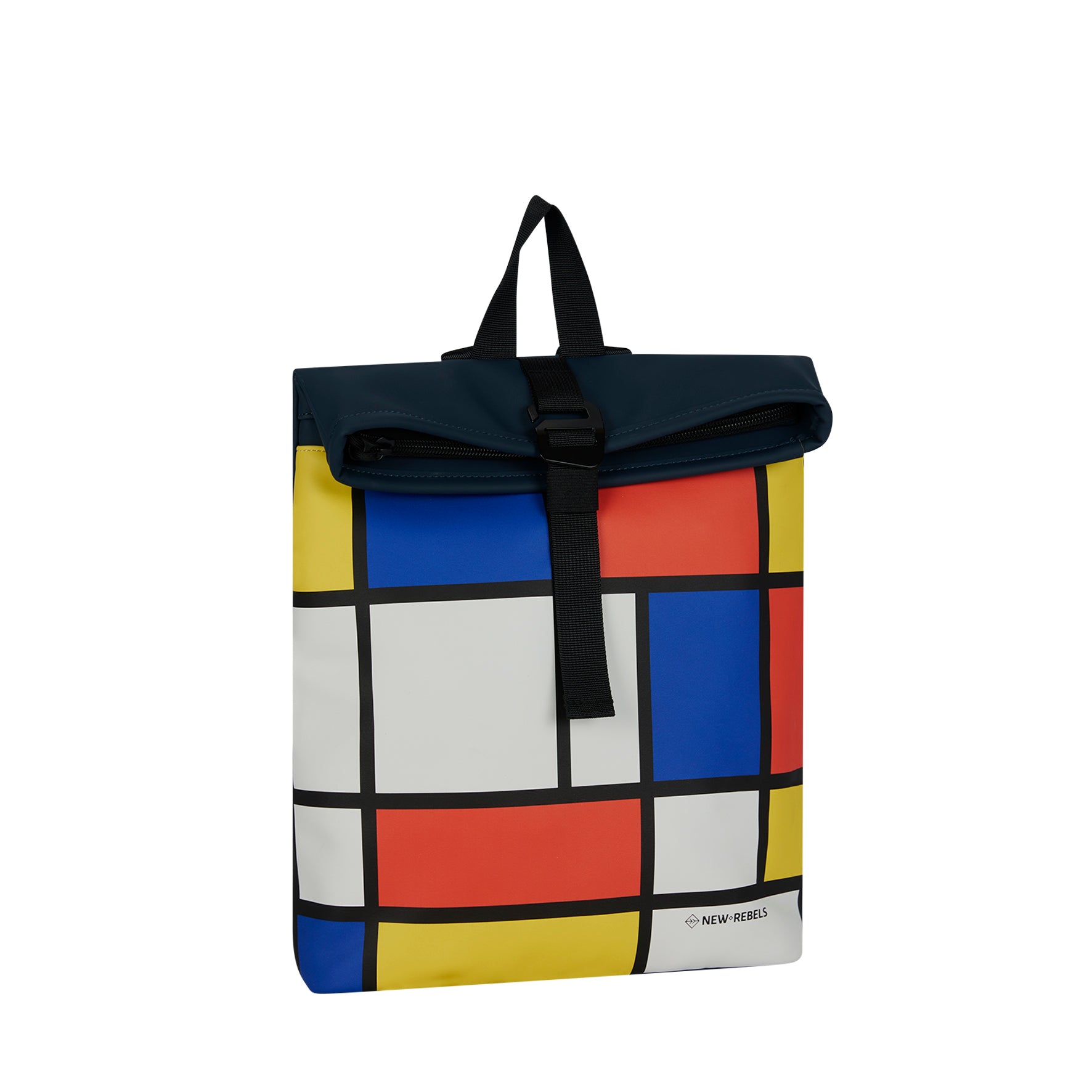 Mart Art LA Mondriaan Rolltop Mini Rugzak