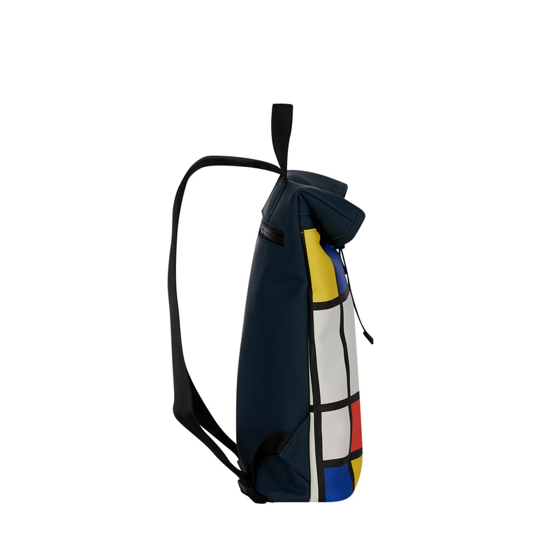 Mart Art LA Mondriaan Rolltop Mini Rugzak