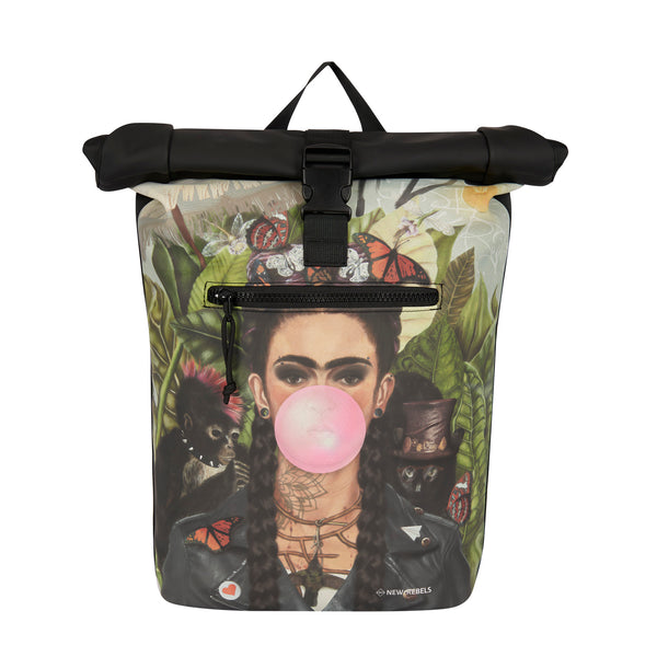 Mart Art New York Bubble Gum Waterproof Rolltop Rugzak 15.6"