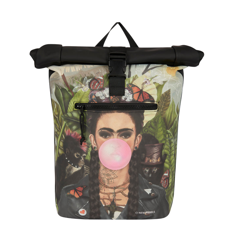 Mart Art New York Bubble Gum Waterproof Rolltop Rugzak 15.6"