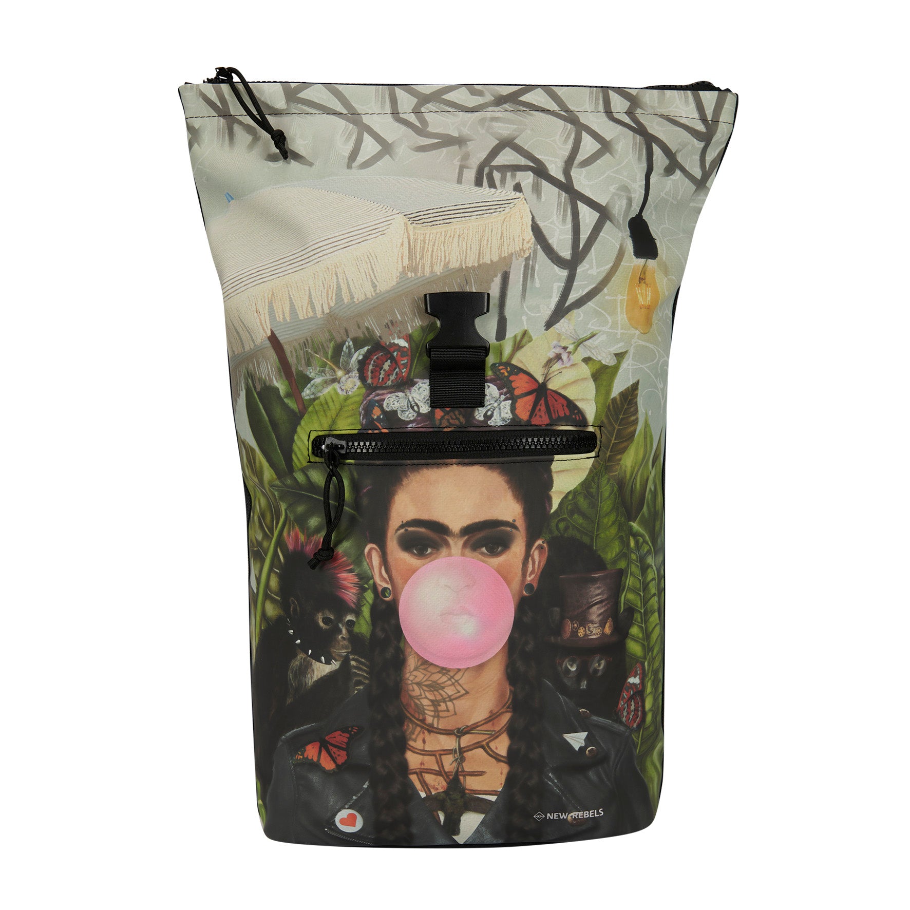 Mart Art New York Bubble Gum Waterproof Rolltop Rugzak 15.6"