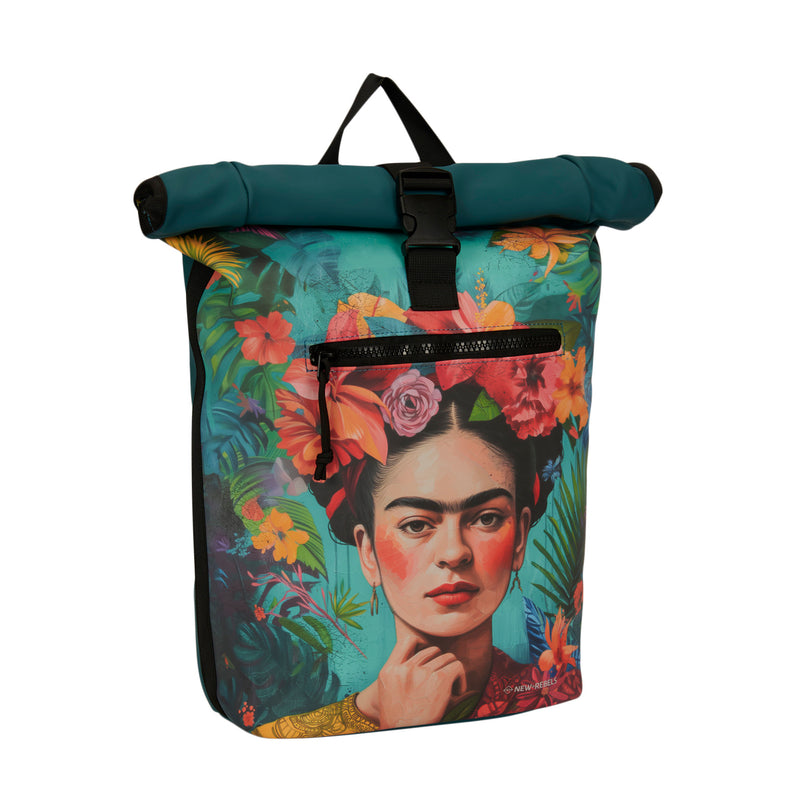 Mart Art New York Flowerhead Waterproof Rolltop Rugzak 15.6"