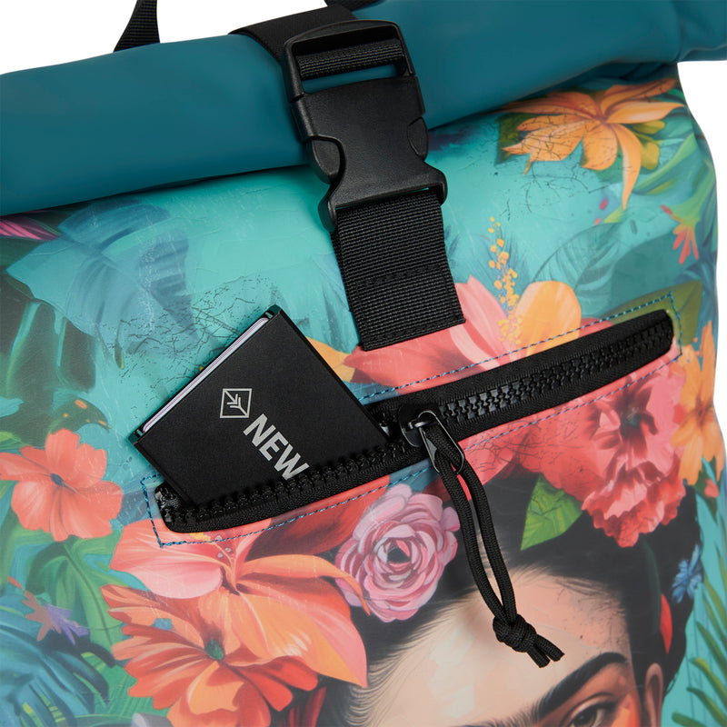 Mart Art New York Flowerhead Waterproof Rolltop Rugzak 15.6"