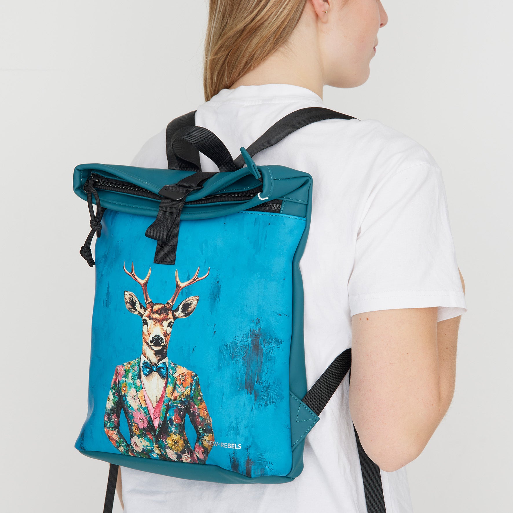 Mart Art LA Dressed Deer Rolltop Mini Rugzak