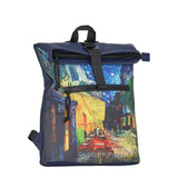 Mart Art LA Café bij Nacht Rolltop Mini Rugzak