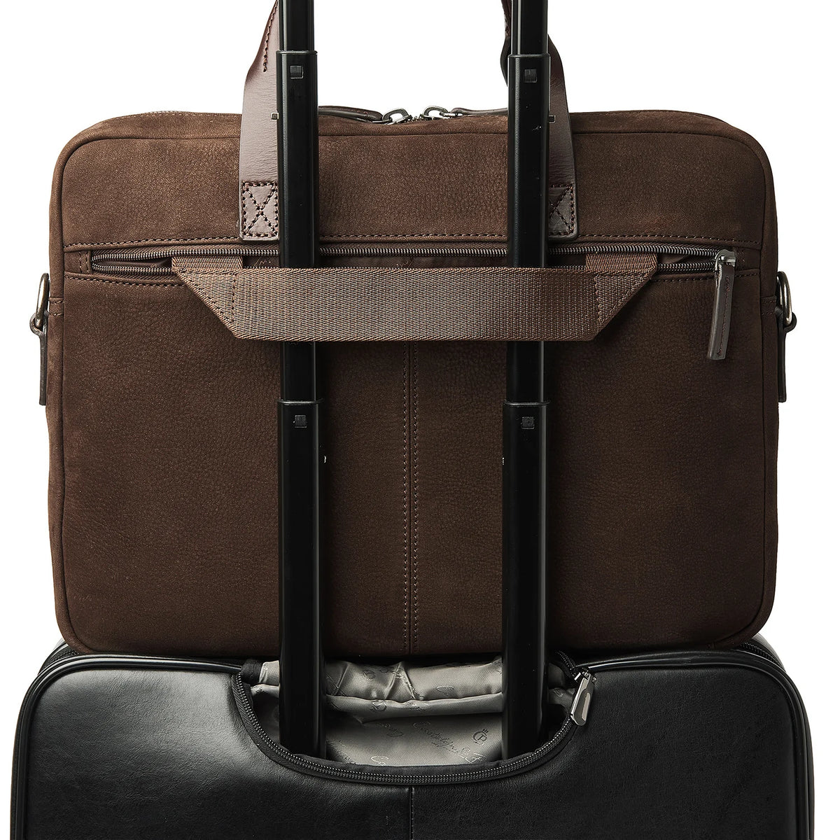 Castelijn & Beerens Nubuck Laptoptas 15.6" Veneto 539472 Mocca