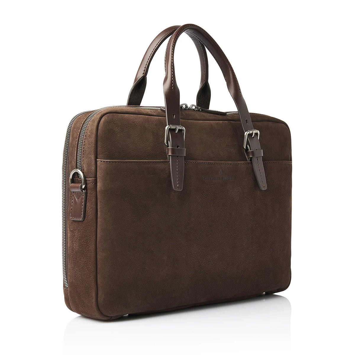 Castelijn & Beerens Nubuck Laptoptas 15.6" Veneto Mocca