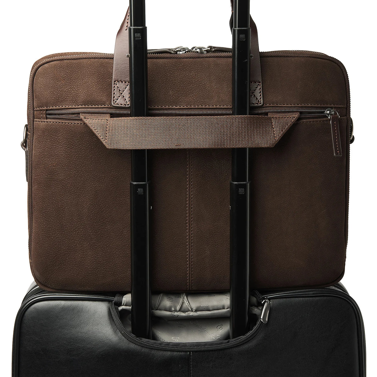 Castelijn & Beerens Nubuck Laptoptas 15.6" Veneto Mocca