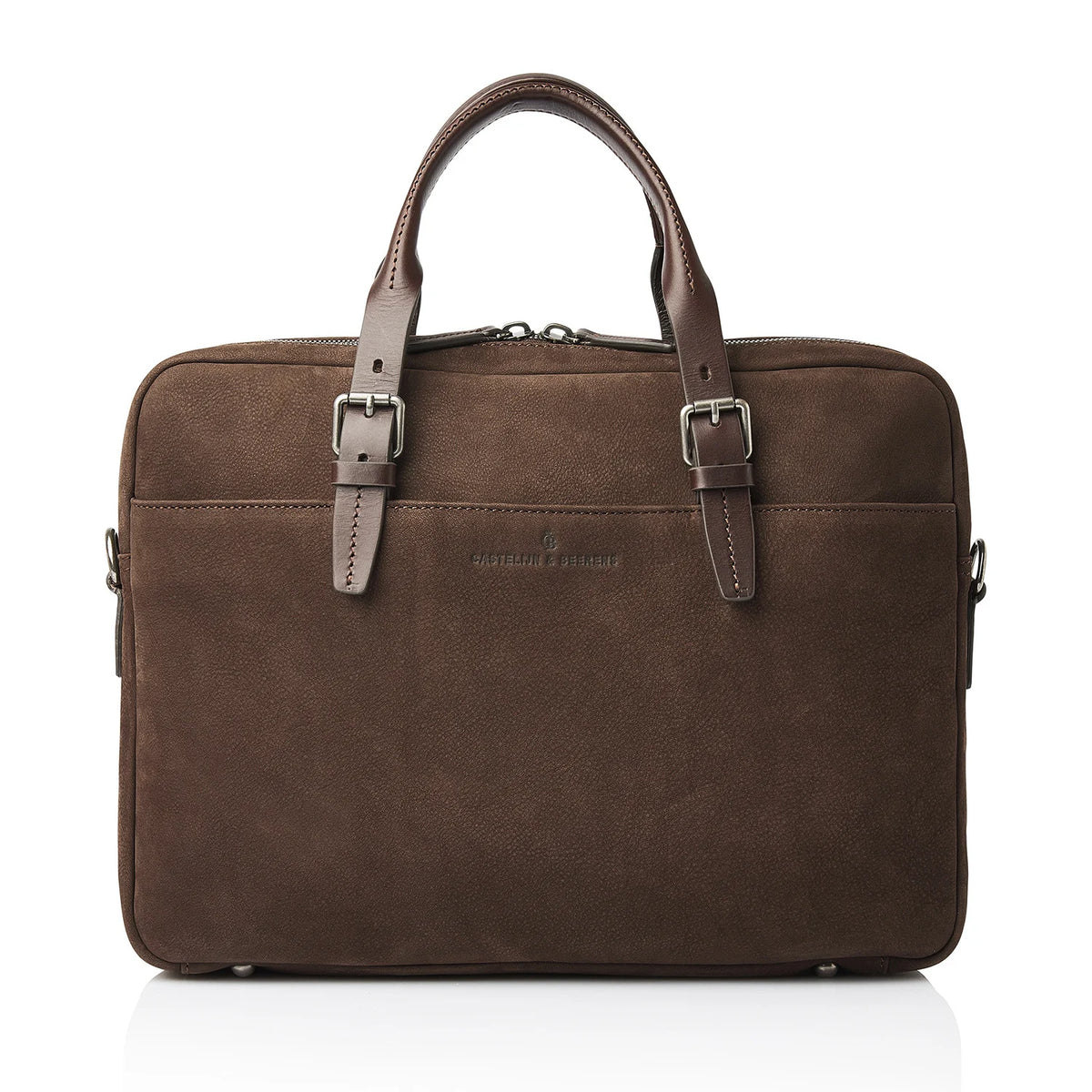 Castelijn & Beerens Nubuck Laptoptas 15.6" Veneto Mocca