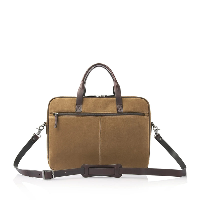 Castelijn & Beerens Nubuck Laptoptas Veneto Taupe