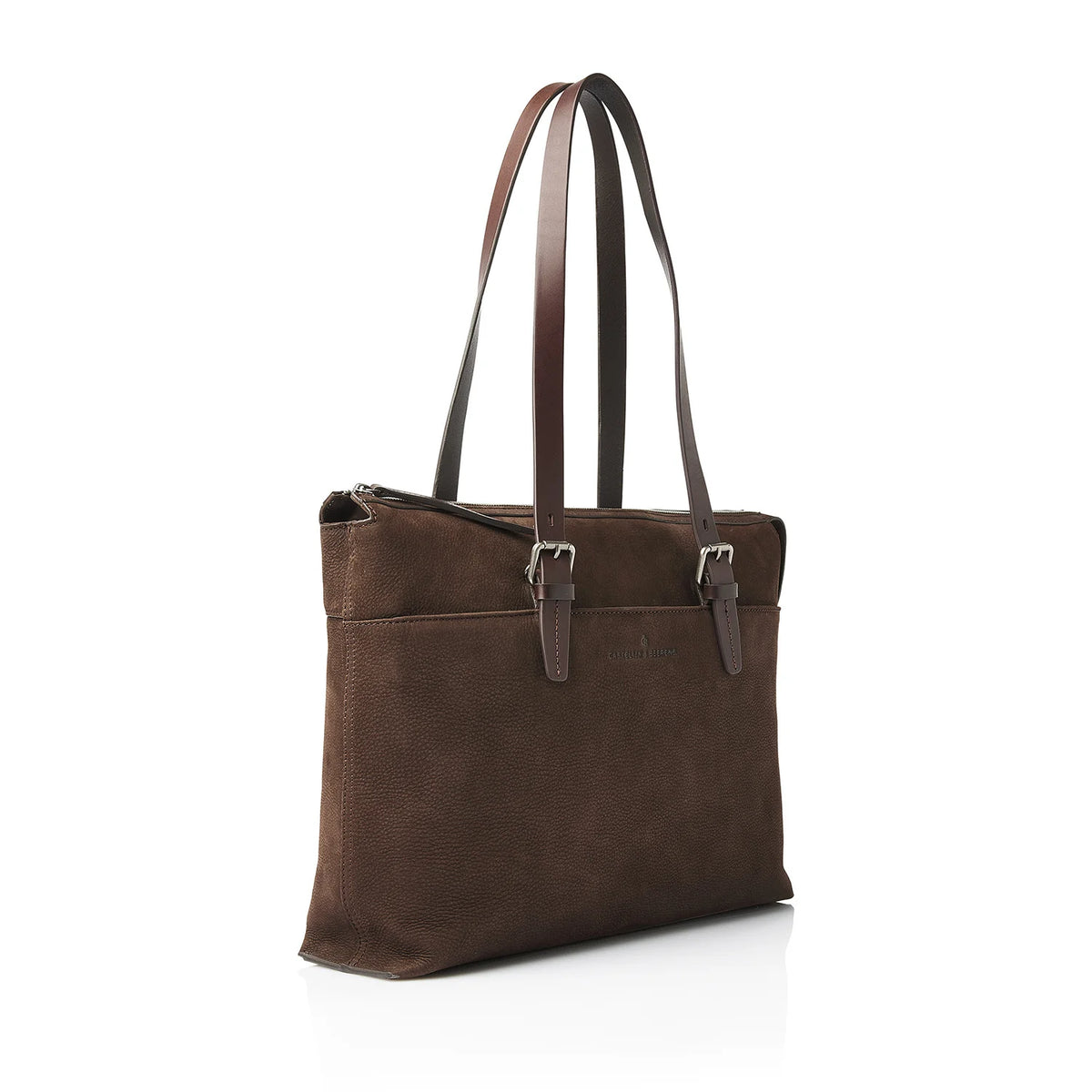 Castelijn & Beerens Nubuck Dameslaptoptas 15.6" Veneto Mocca