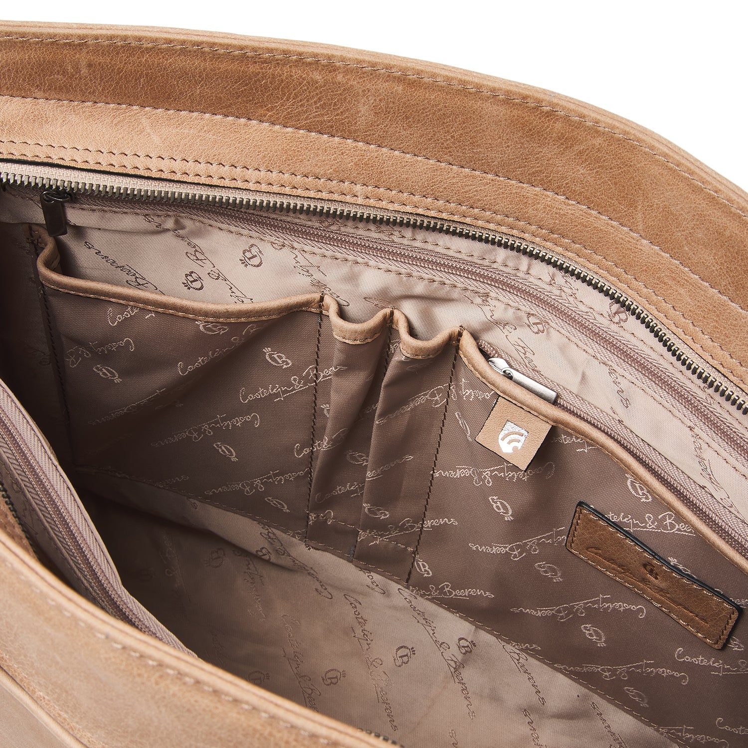 Castelijn & Beerens 729664 Beige Laptoptas 15.6 Inch