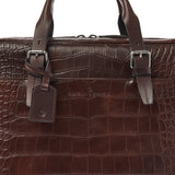 Castelijn en Beerens Limited Maison Laptoptas 15.6" Mocca Croco 80 9473MO