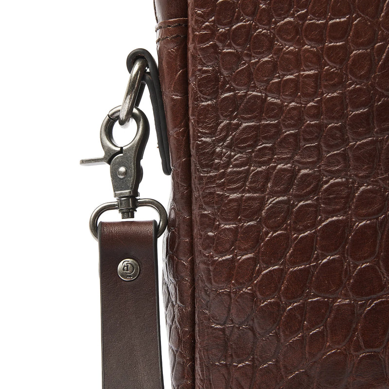 Castelijn en Beerens Limited Maison Laptoptas 15.6" Mocca Croco 80 9473MO