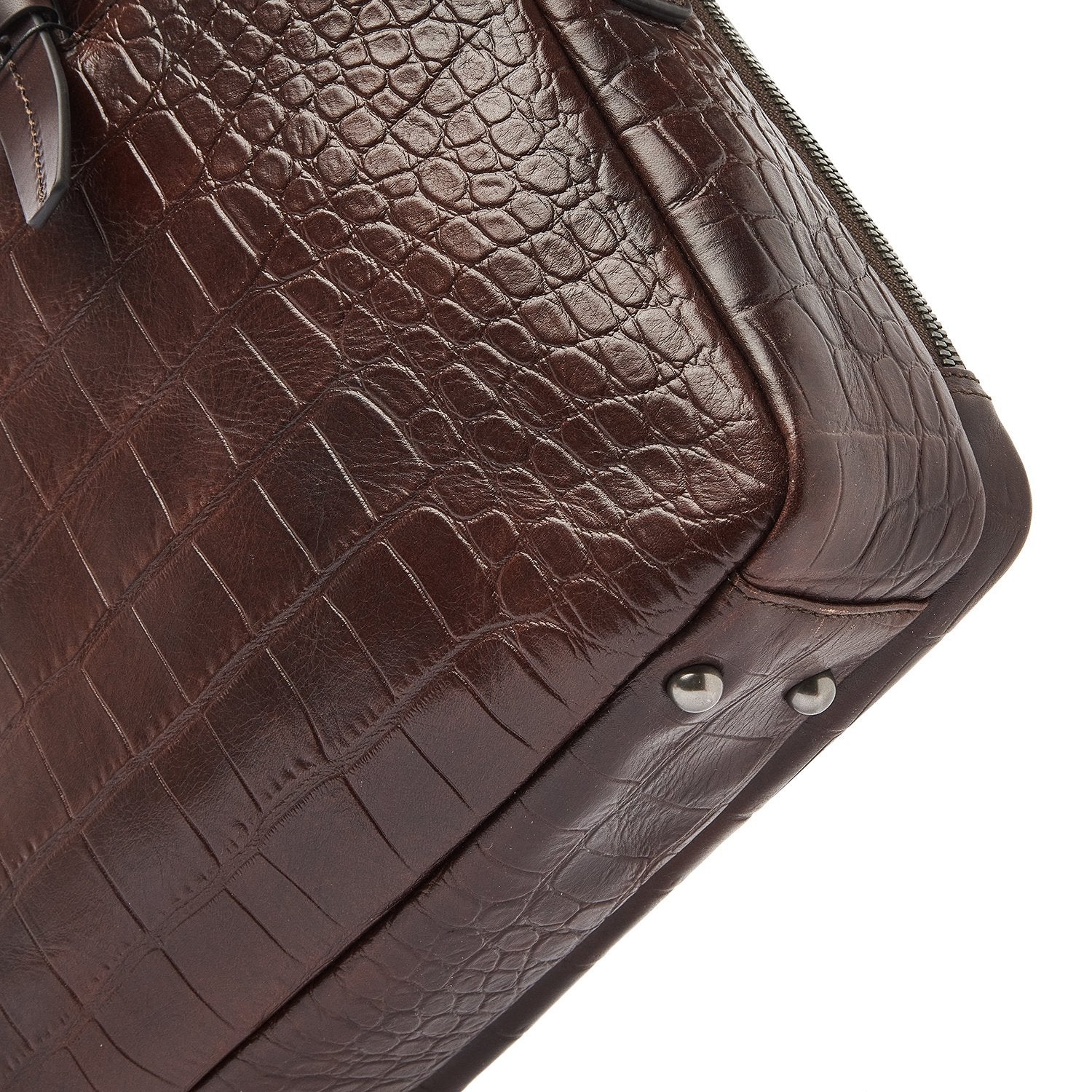 Castelijn en Beerens Limited Maison Laptoptas 15.6" Mocca Croco 80 9473MO