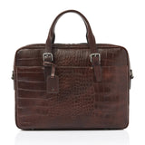 Castelijn en Beerens Limited Maison Laptoptas 15.6" Mocca Croco 80 9473MO